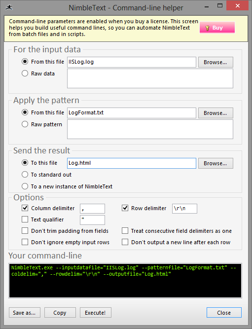 Command-Line Helper, a handy built in tool to make command-line automation dead simple.