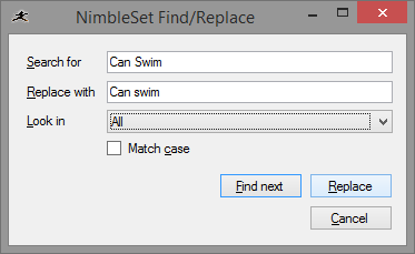 Find, Find Next, Replace